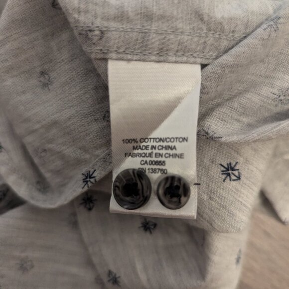 Men's RW & Co. Grey Pattern Button-Up - Picture 3 of 7